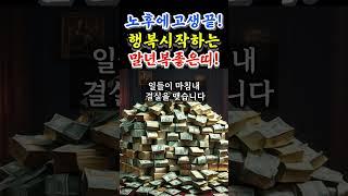 노후에 드디어 고생끝! 드디어 보상받는 최고의띠 #띠별운세 #금전운상승