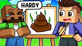 TROLERO vs HARDY DIBUJA RÁPIDO para GANAR en Minecraft!