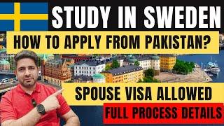 How to Apply Sweden Student VISA from Pakistan | Study in Sweden 2024 | Full Process of Sweden VISA