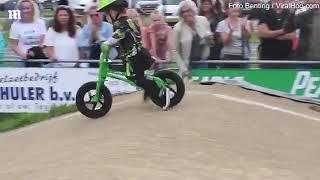 BMX racer boy doesn't care about winning at Rapid Wheels