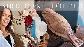 BIRD CAKE TOPPER MINI TUTORIAL | NO MOULDS! | MODELLING PASTE