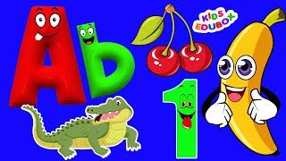 ABC & 123  Learning Videos For Preschool | ABC And One Two Three | ABC Phonics Song