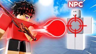 OP AUTOCLICKER vs NPC MODE in Roblox Blade Ball