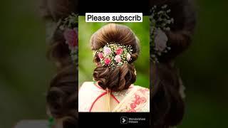 beautifull hair style for saree#shorts #viral #youtubeshorts #hairstyle