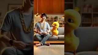Heartwarming Gift: Duck Gives Golden Chain to Its Friend  | Cute Animal Friendship.#cute #shorts