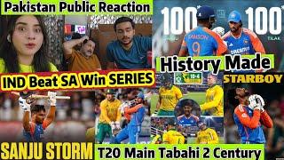 INDIA Beat SOUTHAFRICA 4th T20 INDIA WIN Series Batting Bowling Dominated PerformancePak Reaction