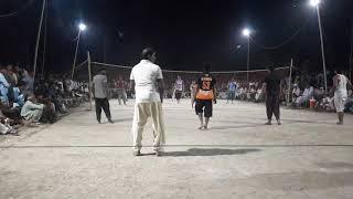 Volleyball match Saleem Badwal Muzamal Shah Bilal jutt vs Rana Asid  Bilal Bazi Gar