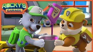 Rubble's Crane Needs a Construction Upgrade! - Rocky's Garage - PAW Patrol Cartoons for Kids