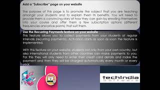 Conduct Online Classes And Collect Subscription In 4 Easy Steps