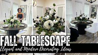 FALL 2024 MODERN TABLESCAPE | COZY FALL DECORATE WITH ME| LIVING LUXURIOUSLY FOR LESS