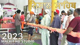 Nishan Sahib || 2023 || Shri Guru Ravidass Mandir || Pind Durgapur || Malkit Studio