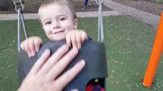 Sweet Little Boy Enjoying the Playground