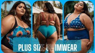 INDIAN PLUS SIZE BEAUTY EMBRACES SWIMWEAR // BODY POSITIVITY //  PLUS SIZE SWIMWEAR LOOKBOOK