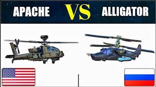 AH-64E Apache Guardian VS Kamov Ka-52 Alligator Attack Helicopter | Apache VS Alligator