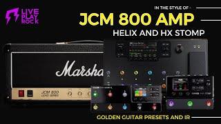 Jcm 800 amp HELIX and HX STOMP golden pack presets and cab IR Liveplayrock #liveplayrock