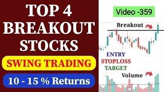 Top 4 Breakout Stocks For Tomorrow //Breakout Stocks For Swing Trading //Swing Stocks For Next Week