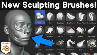 New Sculpting Brushes Added in Blender 4.3!