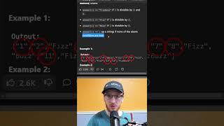 The Most Classic Coding Question! | FizzBuzz - Leetcode 412