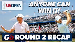 Round Two Recap 2024 U.S. Open: It's A Wide Open Race