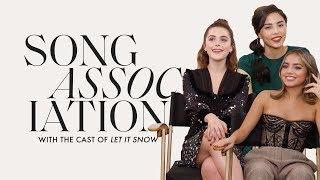 Kiernan Shipka, Isabel Merced, and Anna Akana "Let It Snow" in a Game of Song Association | ELLE