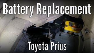 How to replace or change a car battery in a Toyota Prius - Optima Yellow Top 12v