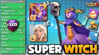 +320 EASILY Get 3 Stars  SUPER WITCH FIREBALL HEALER  TH16 Attack Strategy  Clash Of Clans