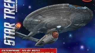 Polar Lights 1:1000 Star Trek Enterprise NX-01 Refit kit