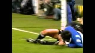 Xavier Garbajosa great try vs New Zealand 2000