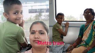 first time Metro train journey Ameerpet to uppal Hyderabad Brother and sister lifestyle