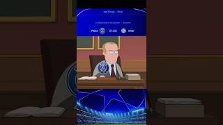 UCL 24/25 final PSG vs Inter funny family guy prediction memes 