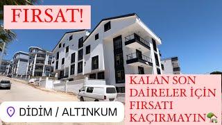 DİDİM ALTINKUM DA SATILIK SON DAİRELER.