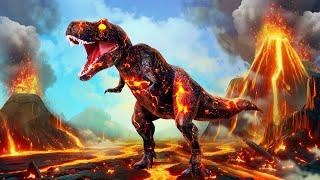 Volcano Dinosaur Attack On  Dinosaurs | Funny Dinosaurs Great Escape Adventure