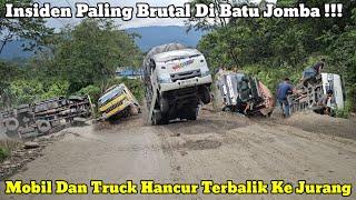 Insiden Mengerikan || Mobil Dan Truck Hancur Terbalik Ke Jurang Di Batu Jomba