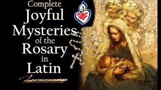 Rosary in Latin - Joyful Mysteries Complete (Sanctum Rosarium : Mysteria Gaudiosa) #Rosary #Catholic