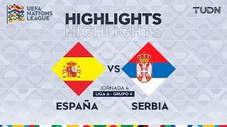 HIGHLIGHTS - España vs Serbia | UEFA Nations League 2024 | TUDN