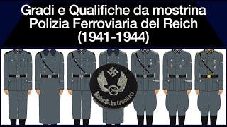 Gradi e Qualifiche Polizia Ferroviaria Tedesca (1941-1944) - Mostrina