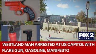 Westland man arrested at US Capitol with flare gun, lighter and gasoline on Election Day