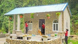 Installs Windows And Doors Made of Aluminum And Glass - Building New House 2024 | Đào Daily Farm