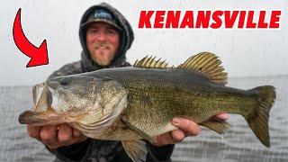 Bass Fishing Kenansville Lake in Major RAINSTORM! 2025 Fellsmere, FL