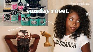 sunday reset: *relatable* lazy natural hair wash day ft. new PATTERN STEAMER, The Doux (type 4)