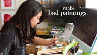 What to do when you HATE your art  paint with me + Q&A