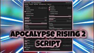 [NEW] Apocalypse Rising 2 Script | Aimbot | Item + Event Esp | Player Esp | AND MORE | PASTEBIN