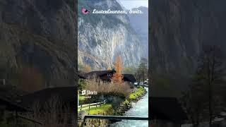 Lauterbrunnen The Most Beautiful Village of Switzerland Awesome Valley View  #shorts