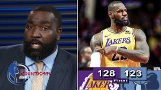 NBA Countdown | Perk reacts LeBron & Anthony Davis combined 56 Pts as Lakers beat Grizzlies128-123