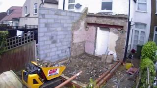 Rear kitchen extension with downstairs shower room/utility space