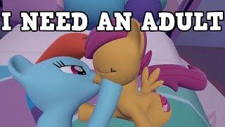 I NEED AN ADULT WTF MY LITTLE PONY RIDE COMIC DUBS SCOOTALOO