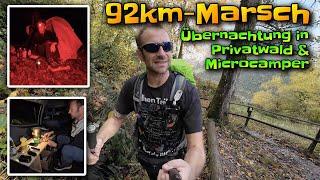 Lieser, Mosel, Privatwald und MC | 92 km Marsch bei Regen