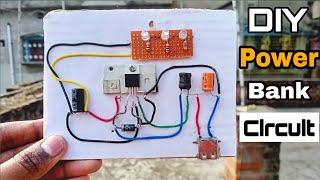 How to make power bank circuit at home| DIY power bank module with battery indicator|