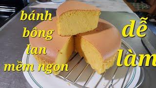 Chia sẻ cách làm bánh bông lan mềm ngon,không bị khô/Fluffy,soft and delicious cake