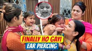 Finally ho gayi ear piercing